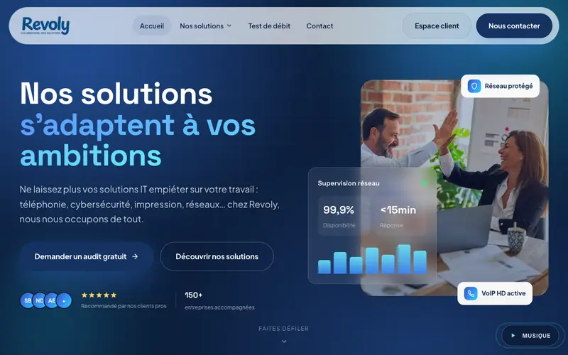 Aperçu du site revoly.fr — réalisation Codidev
